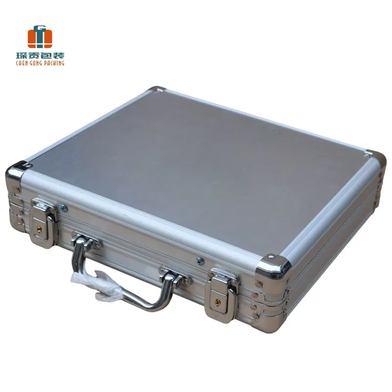 Customizable Metal  Hard Case Aluminum Demo case Box Suitcase with Brand Display case Customization