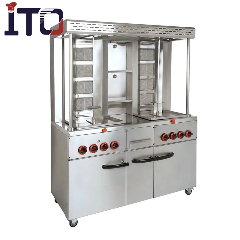 Commercial Adjustable Gas Shawarma Machine for Sale