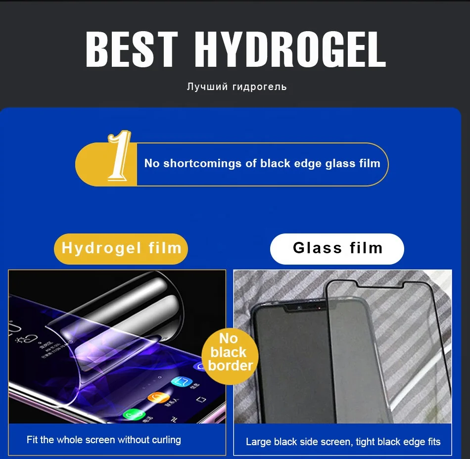 Гидрогелевая 3d-пленка с полным покрытием для Samsung S20 Plus мягкая защита экрана S10