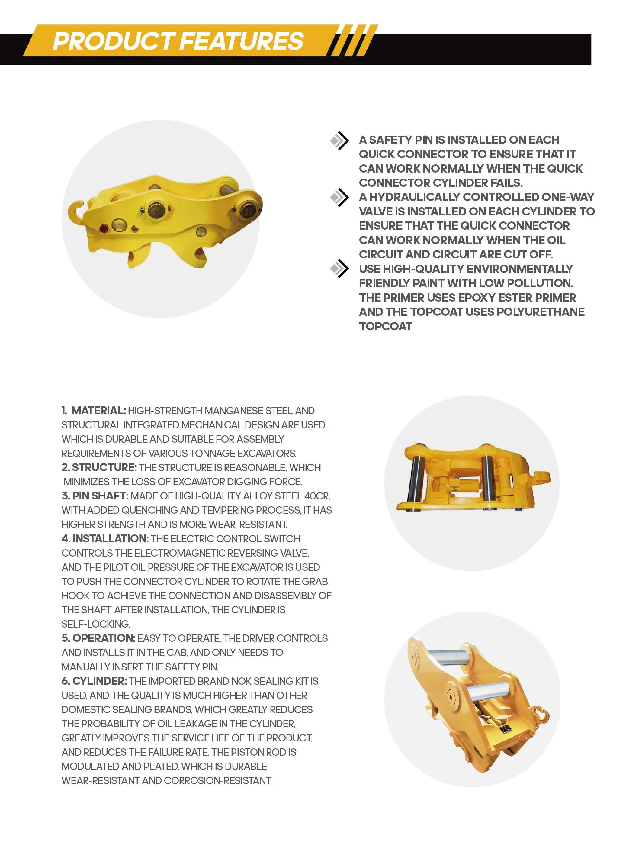 Heavy Duty Hydraulic Quick Hitch for Fast Coupling Improves Efficiency in Construction and Earthmoving Work 0.8 Ton Excavator factory