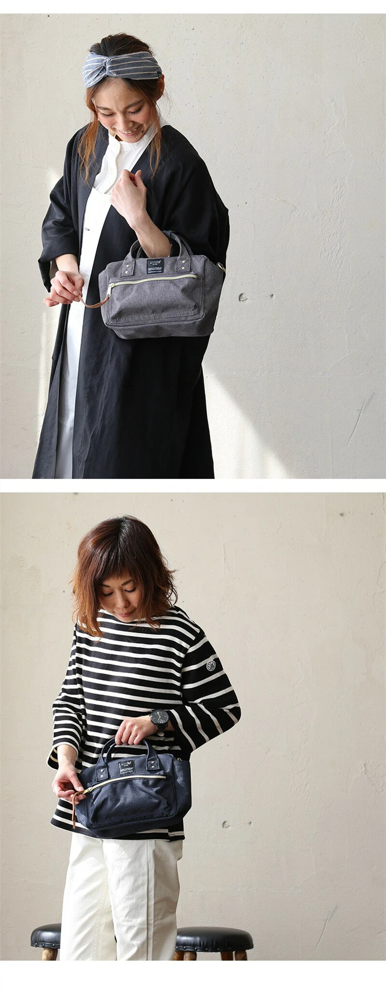 Japanese 2way Boston Shoulder Bags For Girls Female Women