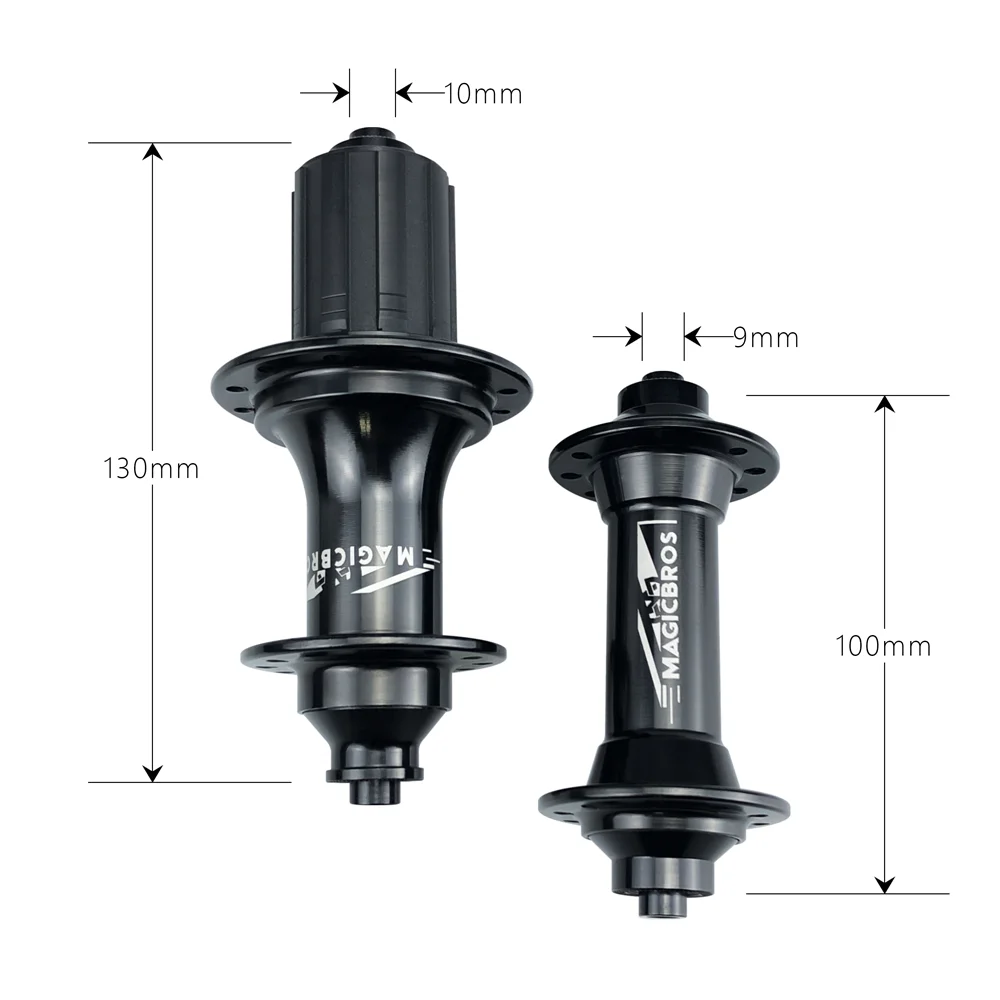 Magicbros Front 20 Rear 24 Aluminum Alloy 4 Sealed Bearing Rim Brake Road Bike Hub with Quick Release Lever