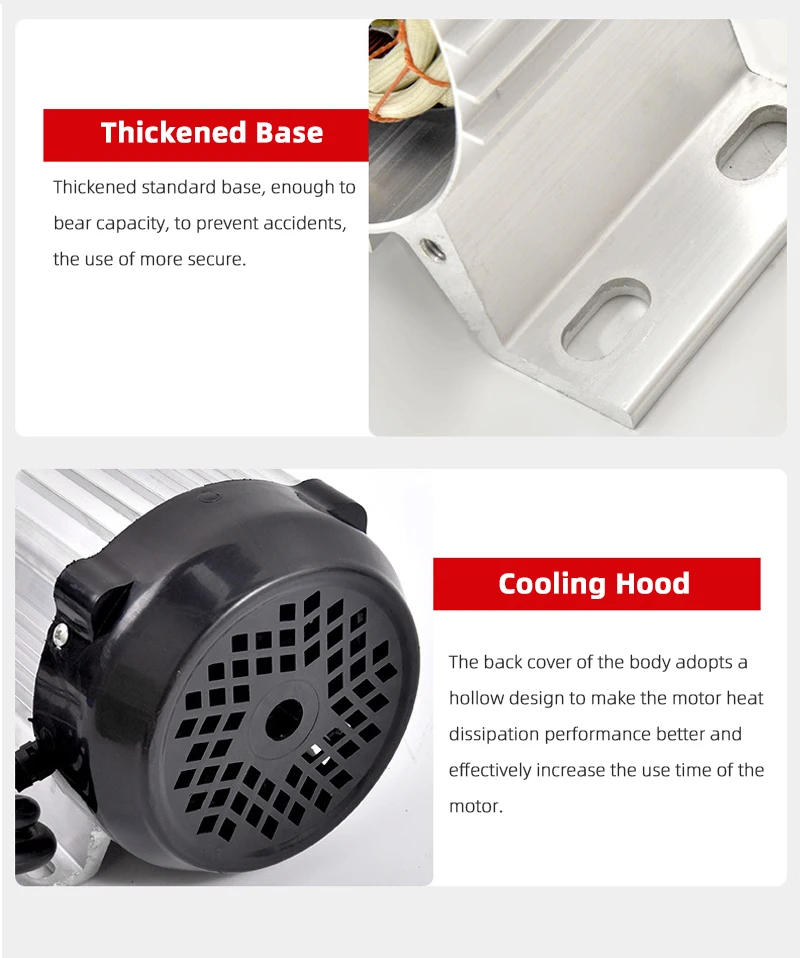 High Power 48V/60V DC Motors - Efficient Tricycle Engines