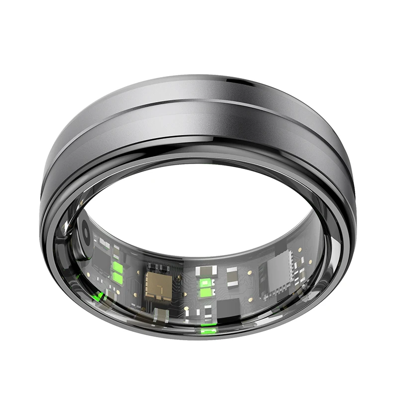 Anello Smart Salute Tracker Oro BT – Monitora Sonno, Passi E Fitness, IP68 Impermeabile Per Uomo E Donna