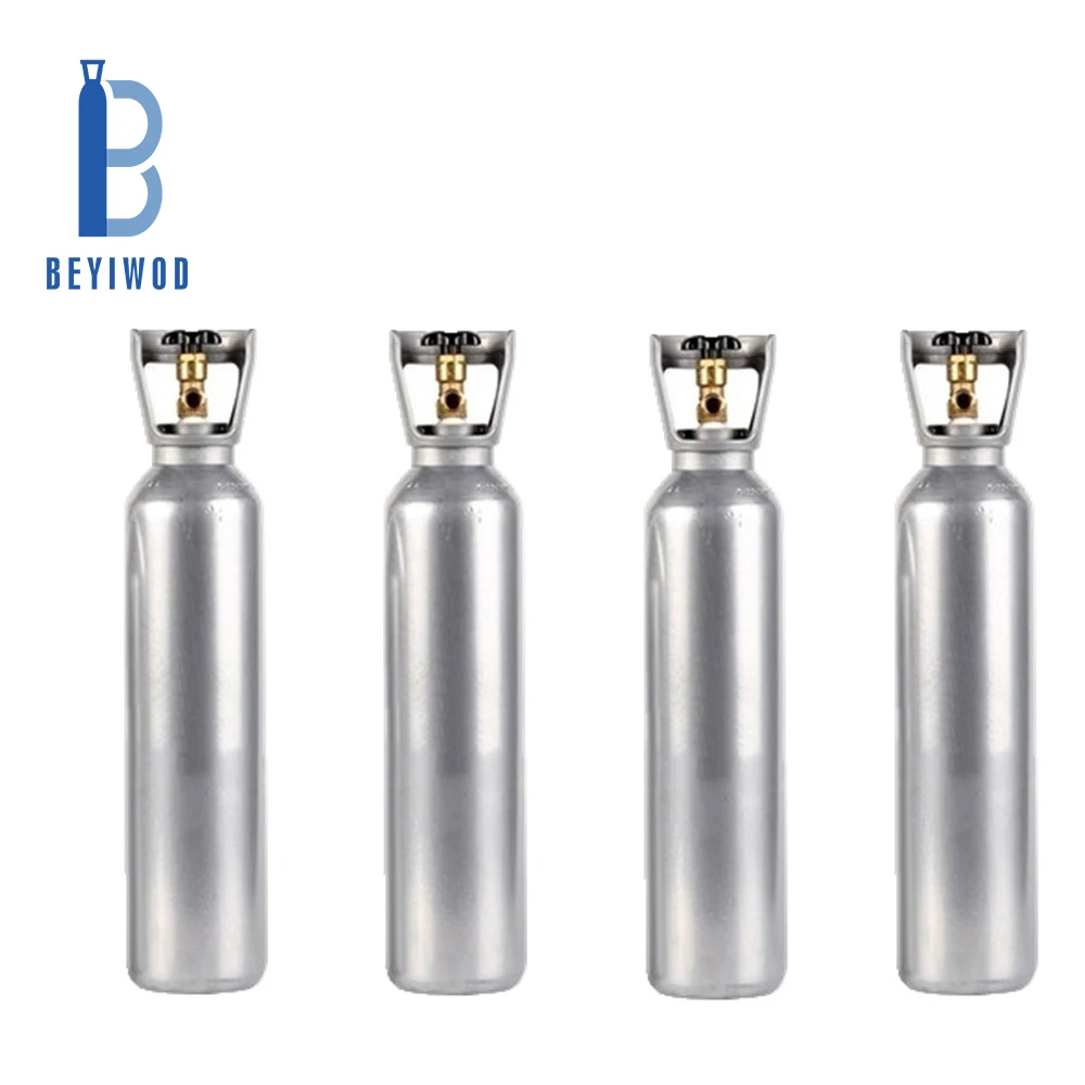 1L 2L 4L 5L 10L Refillable Steel or Aluminum Alloy Co2 tank Cylinder Co2 Gas Cylinder for Beverage Aquarium