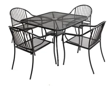 Jinhe outdoor table and chair set outdoor furniture set Garden furniture set Iron table and chair Metal table and chair