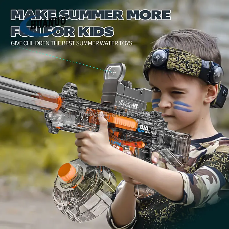 2024 Powerful Electric Water Gun UMP45 Water Squirt Gun With Sound 32 Ft Long Range Water Guns For Kids & Adult