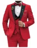 Red suit vest and dress pants