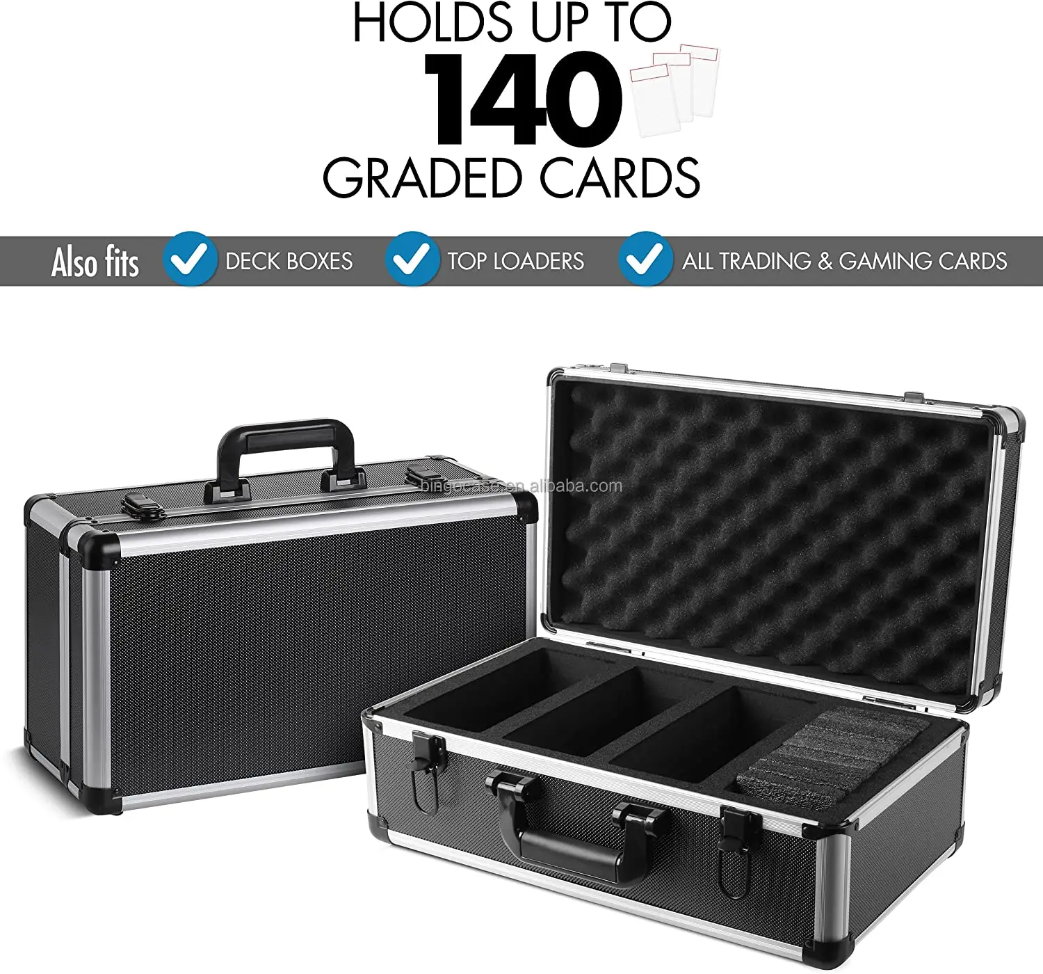 Graded Sports Card Storage Box Storage Trading Card Case Aluminum Sport