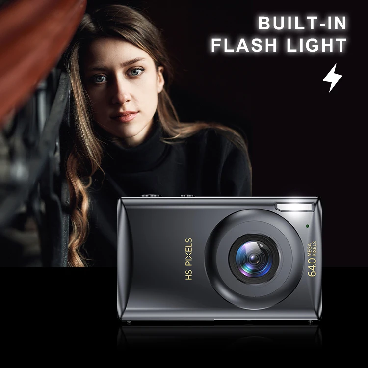 Compact Camera with 8MP Sensor, Video Capture, & MP3 Player