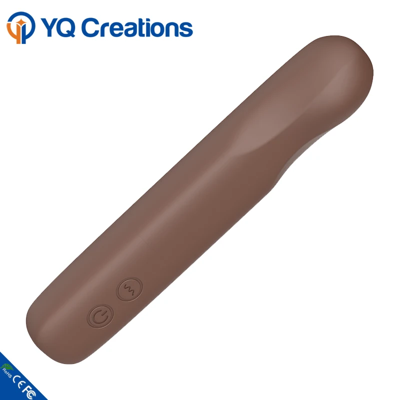 New Rechargeable Chocolate Color Power Vibration Cordless Electric Full Body Massager Mini Av Wand Massager