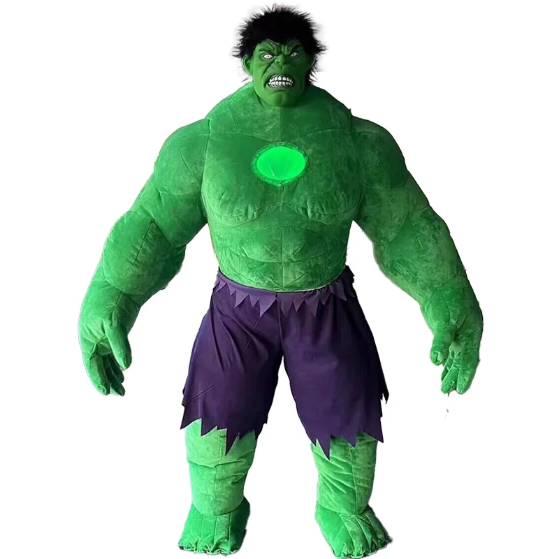 2m/2.6m/3m Custom Logo/Size Inflatable Hulk Giant Green for Cartoon Characters Decoration Inflatable Costume