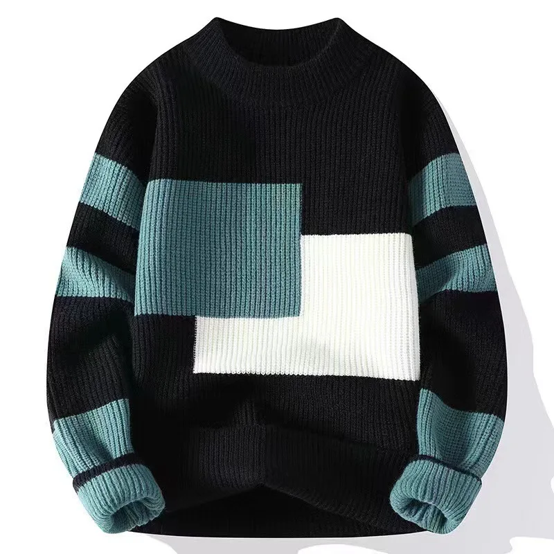 Autumn/Winter thickened sweater men's loose day knit port style lazy coat_voghion.com