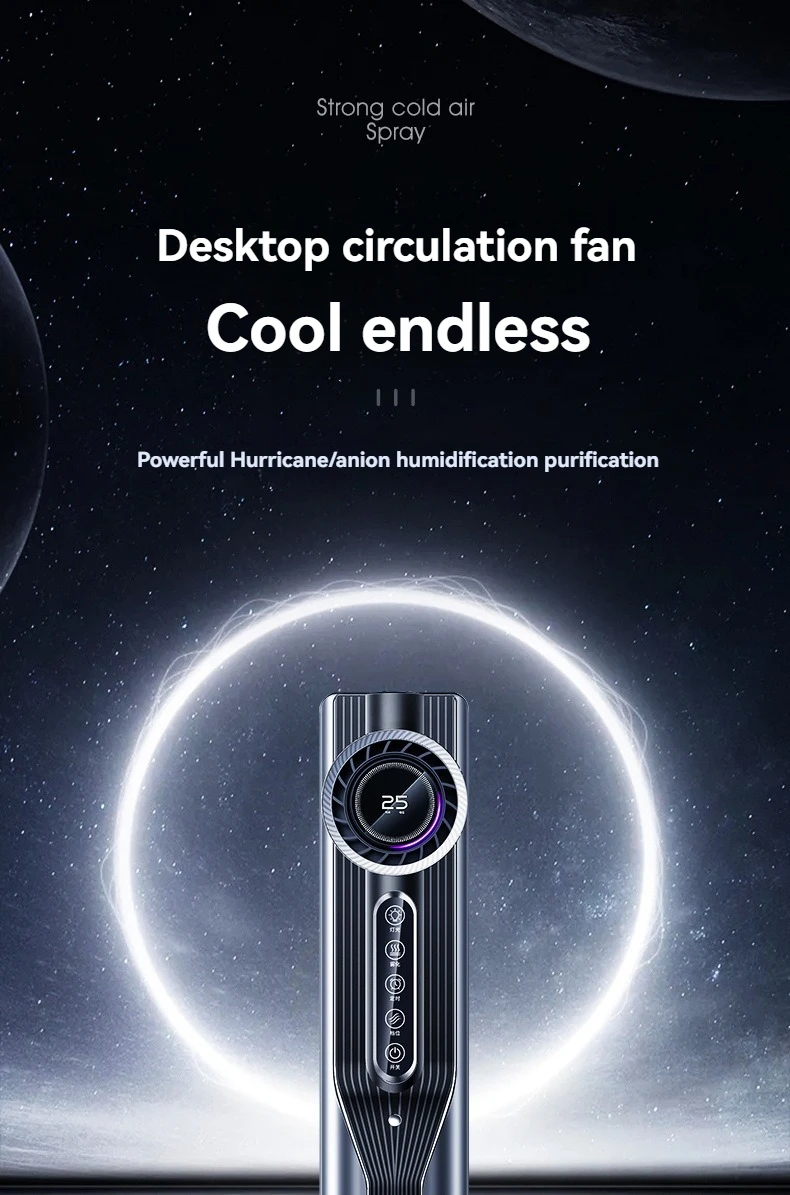 Draagbare mini desktop airconditioning met waterbevochtiging_voghion.com