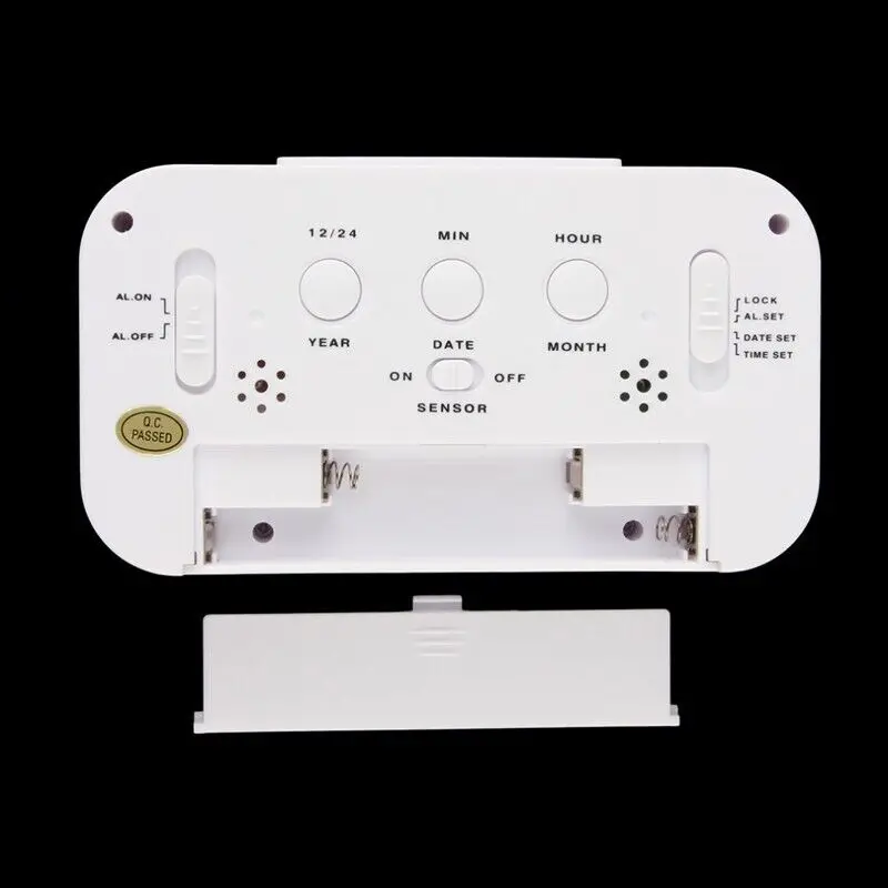 Factory Direct Sale Desk Clock Square Digital Led Clock Calendars Electric Day Light Smart Alarm Clock