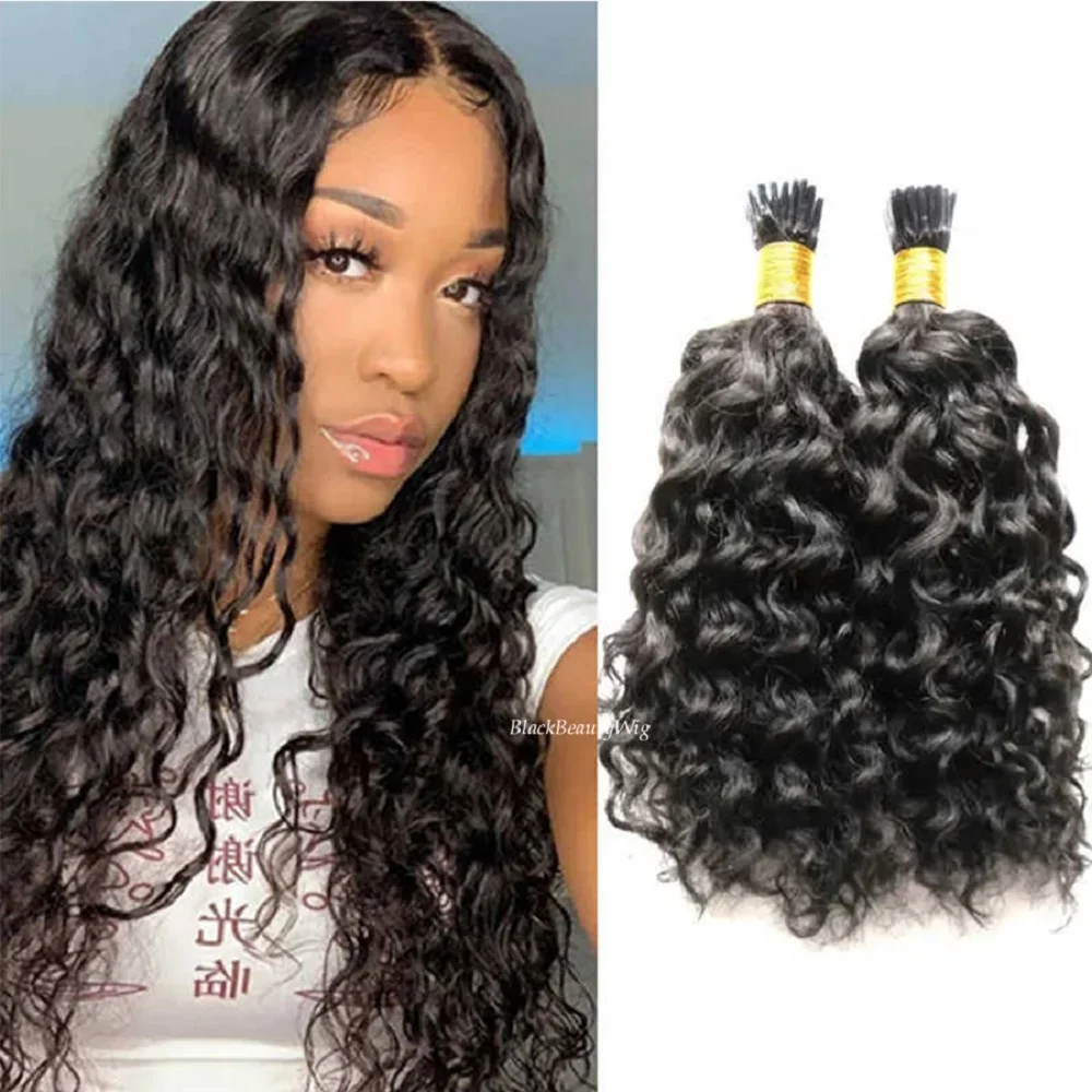 Extensiones de pelo humano microlink i-tip loose wave remy 100g_voghion.com