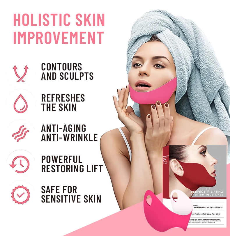 Wholesale Korean V Line Facial Mask V Line Jelly Face Slim Lifting Band Face Lifting Bandage