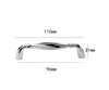 Chrome brillant - Tirant CC 96 mm
