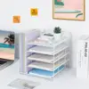 8126 Single-sided A5-white five-tier file rack