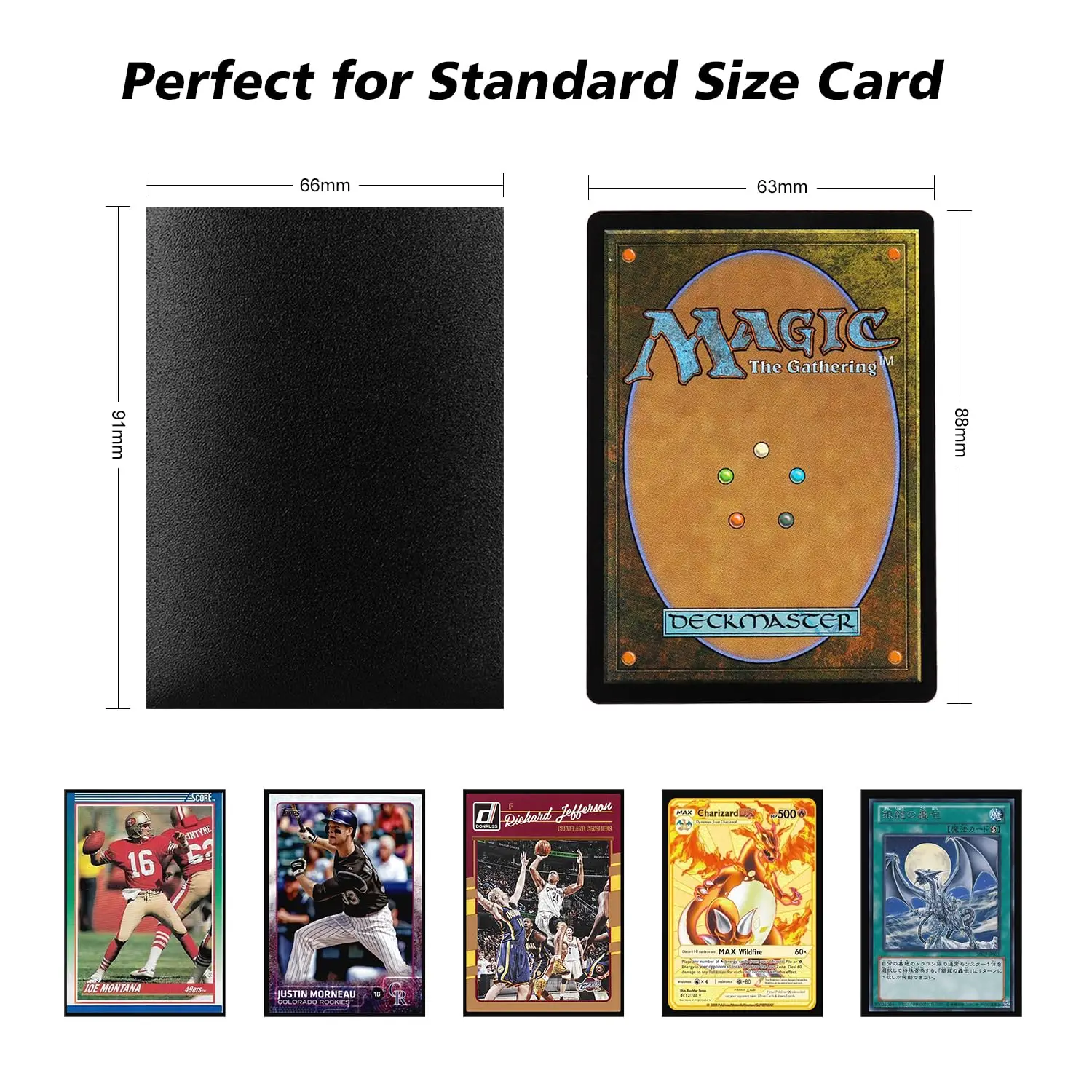 Compatible with Yugioh Card Sleeves TCG OCG Dragon Shield Standard Size  Sleeves