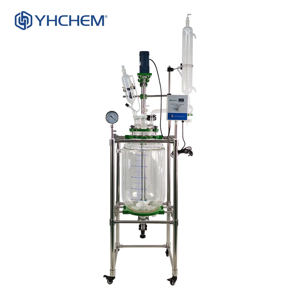 Lab Fluidized Bed Reactor with Borosilicate Lab glassware and Surface