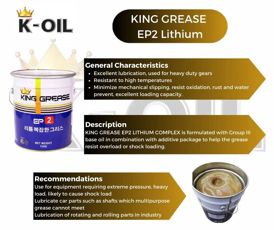 Kgrease Lithium Ep2 Made In Vietnam,Minimize Mechanical Slipping And