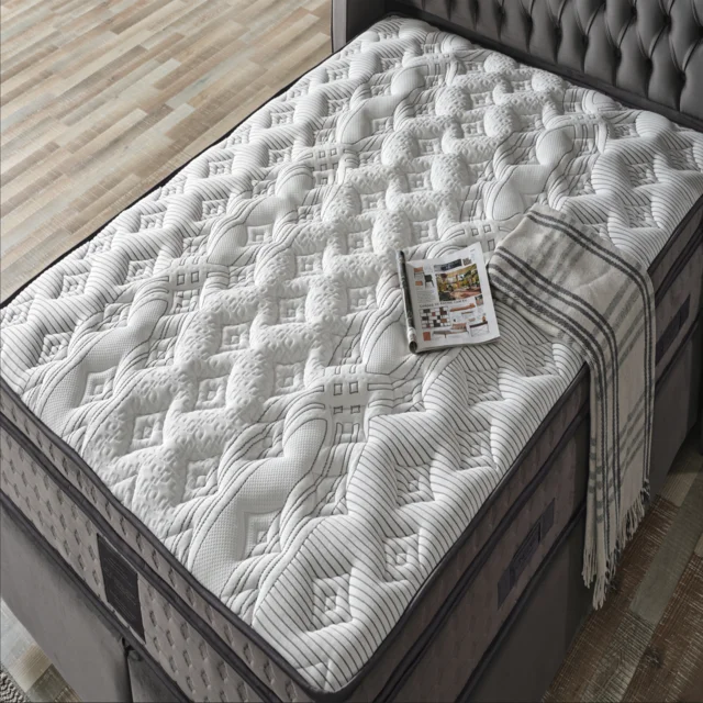 12 Inch Convoluted Foam Mattress In A Box Queen King Size Pocket Coil