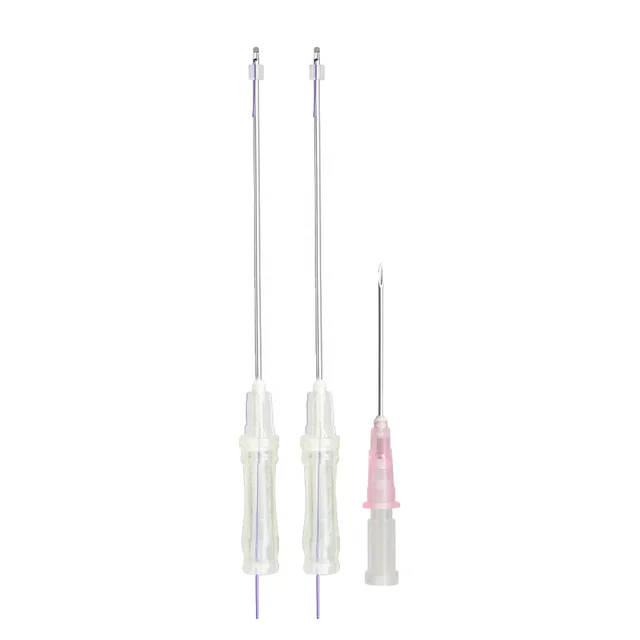 Fast Delivery PDO Cog Threads 19G 100mm 70mm With L or W Cannula Blunt Tip For Face Lifting Procedures Neck Lift