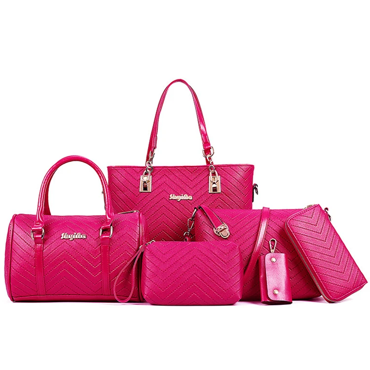 Handbags Polyurethane Pink Plain Kish Ladies Hand Bag, 220 Gm, Size: 29 X  12.5 X 26 cm