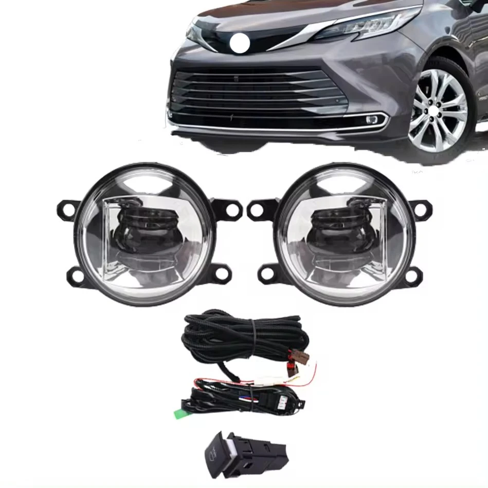 car accessories LED Fog Lamp Assembly for Toyota Sienna 2021 2022 Fog Lamp Harness Switch