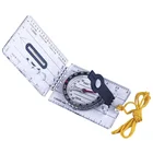 Foldable Adventure Compass For Navigation Backing Hiking Compass