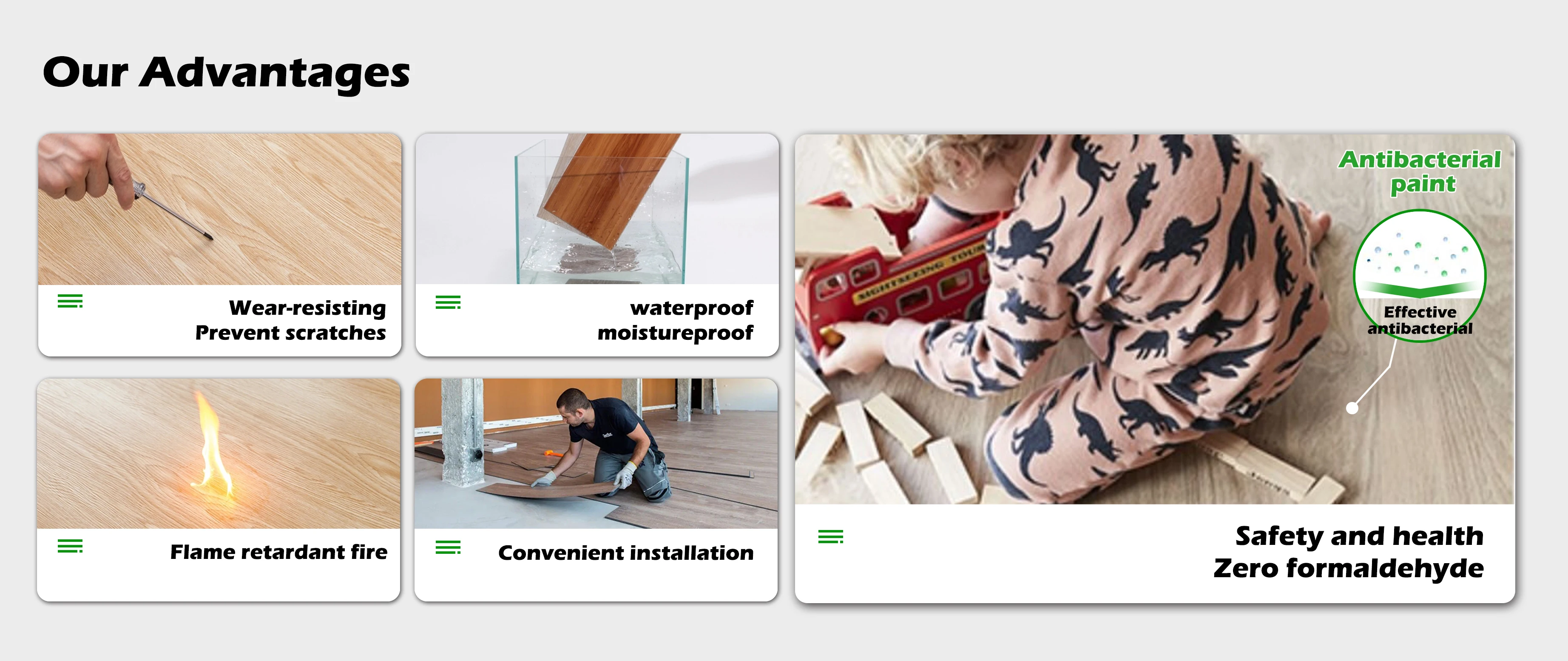 Luxury Vinyl Planking Rigid Core Click Lock Easy Installation Pvc Vinyl