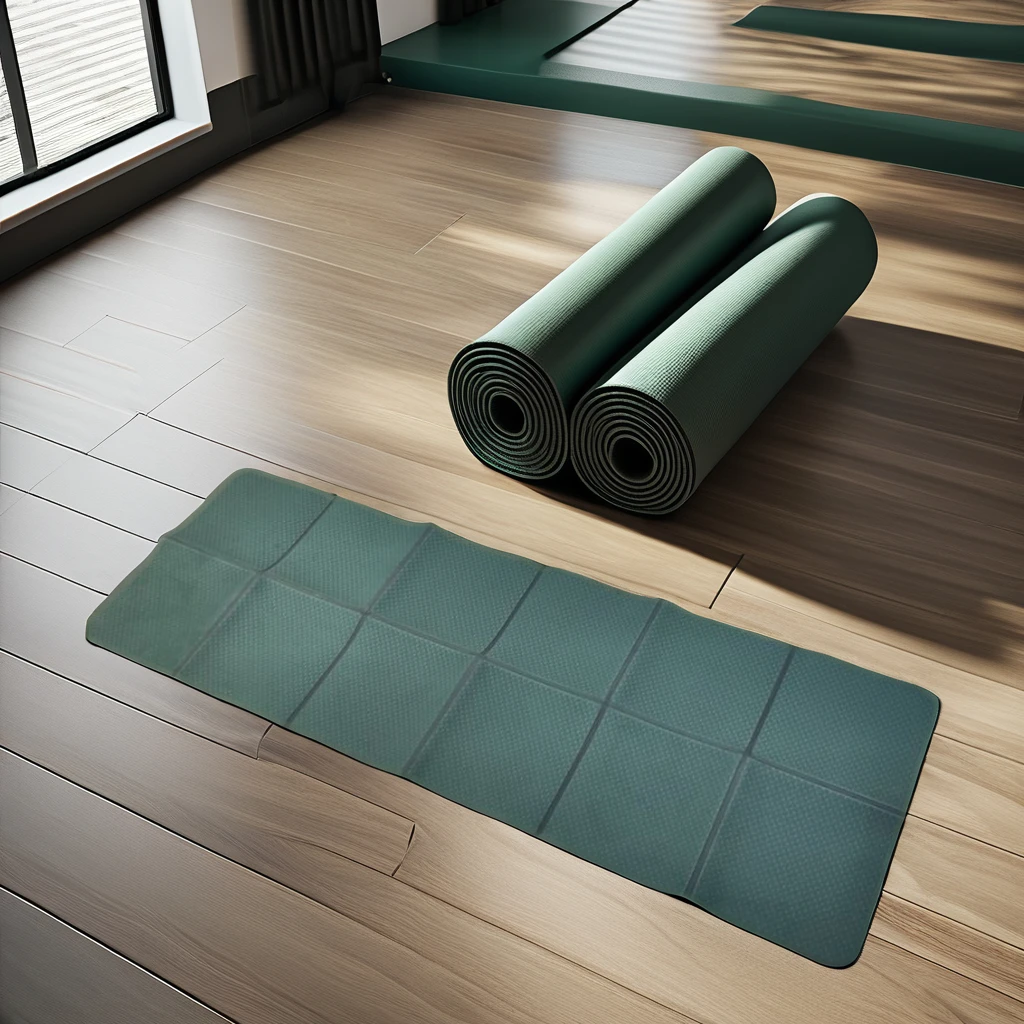 Tapis de yoga pliable en TPE écologique de 6 mm d'épaisseur avec logo personnalisé pour exercices de Pilates sportifs Tapis de yoga pliable en TPE écologique de 6 mm d'épaisseur avec logo personnalisé pour exercices de Pilates sportifs