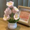 light pink 5 tulips