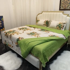 Lilianna King Size Luxury Cotton Comforter Set 4PC Bedding - Hotel Quality Queen Bed Set