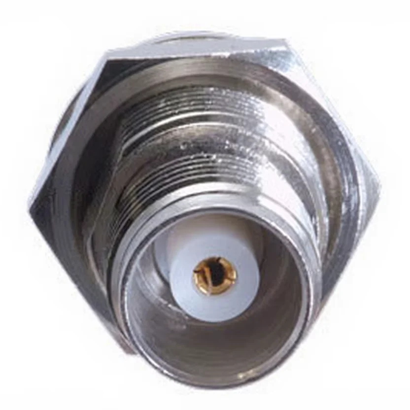 RF Brass TNC Female to TNC Female Bulkhead Adapter