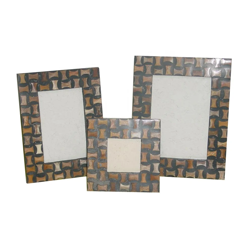 Bone & Horn Picture Photo Frame 4x6 5x7 3x3 Fashionable Trending Design New Arrivals Shadow Frame