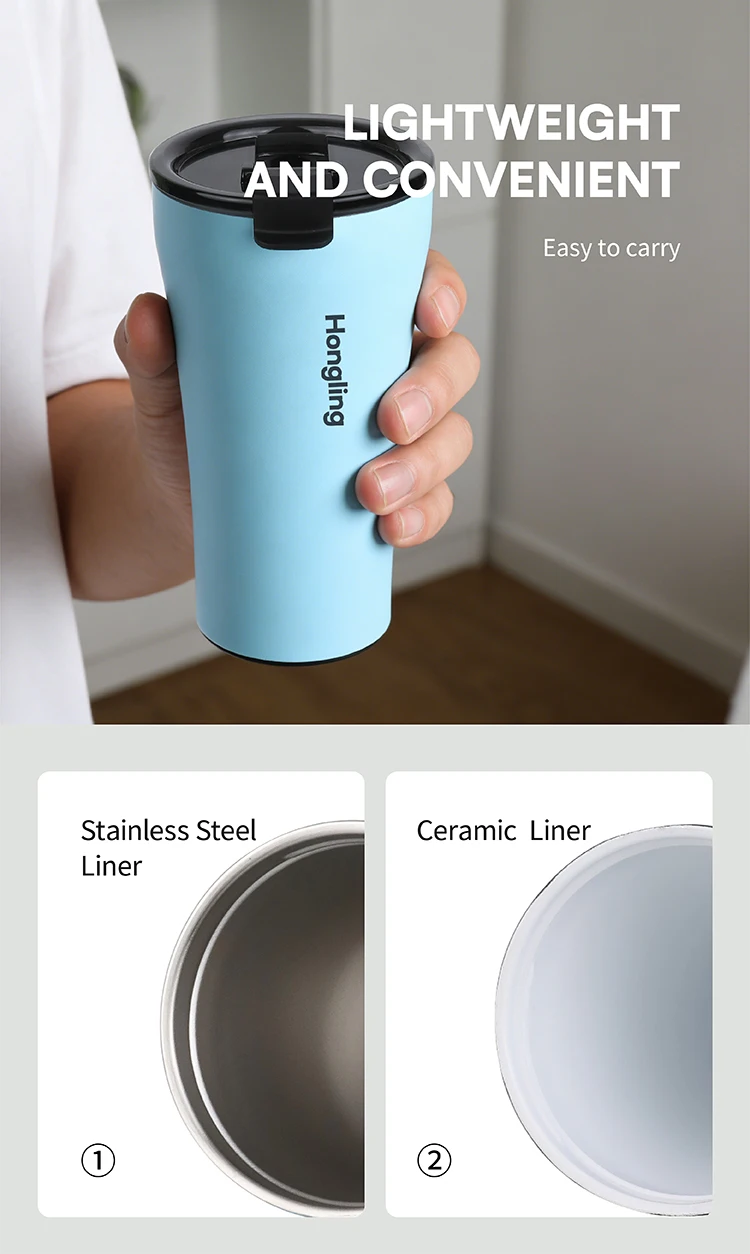 KOLINK Tumbler Leak-Resistant Flip Lid Structure