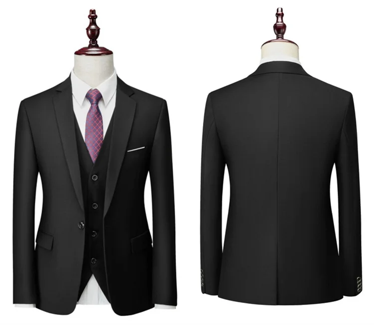 Men's Suit Korean Version Slim-fit Suit Men's Professional Suit Wedding ...