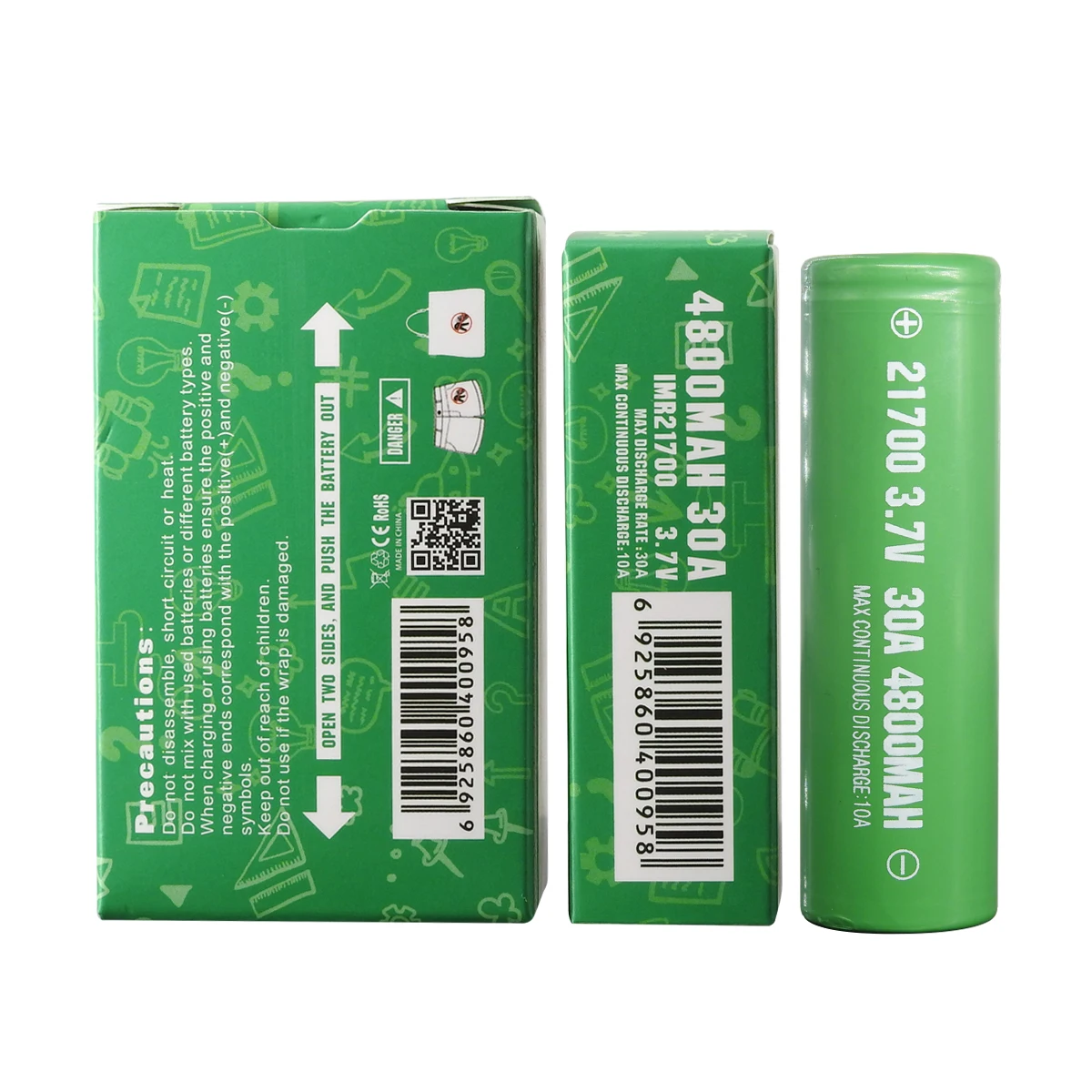 IMREN Cylindrical  high capacity    lithium  21700 battery  litium cell  for  moto vespa scooter 4800mah