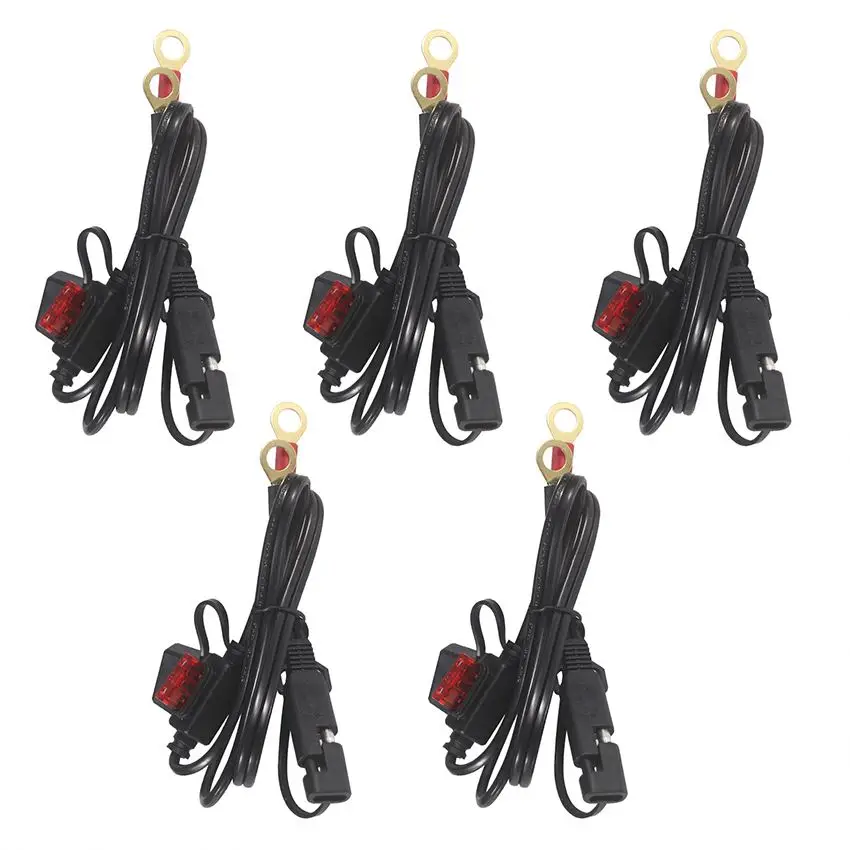 2 Cavi Connettore SAE GUNGY 60cm Con Fusibile 10A - Per Ricarica Batterie Auto E Moto - Foto 7