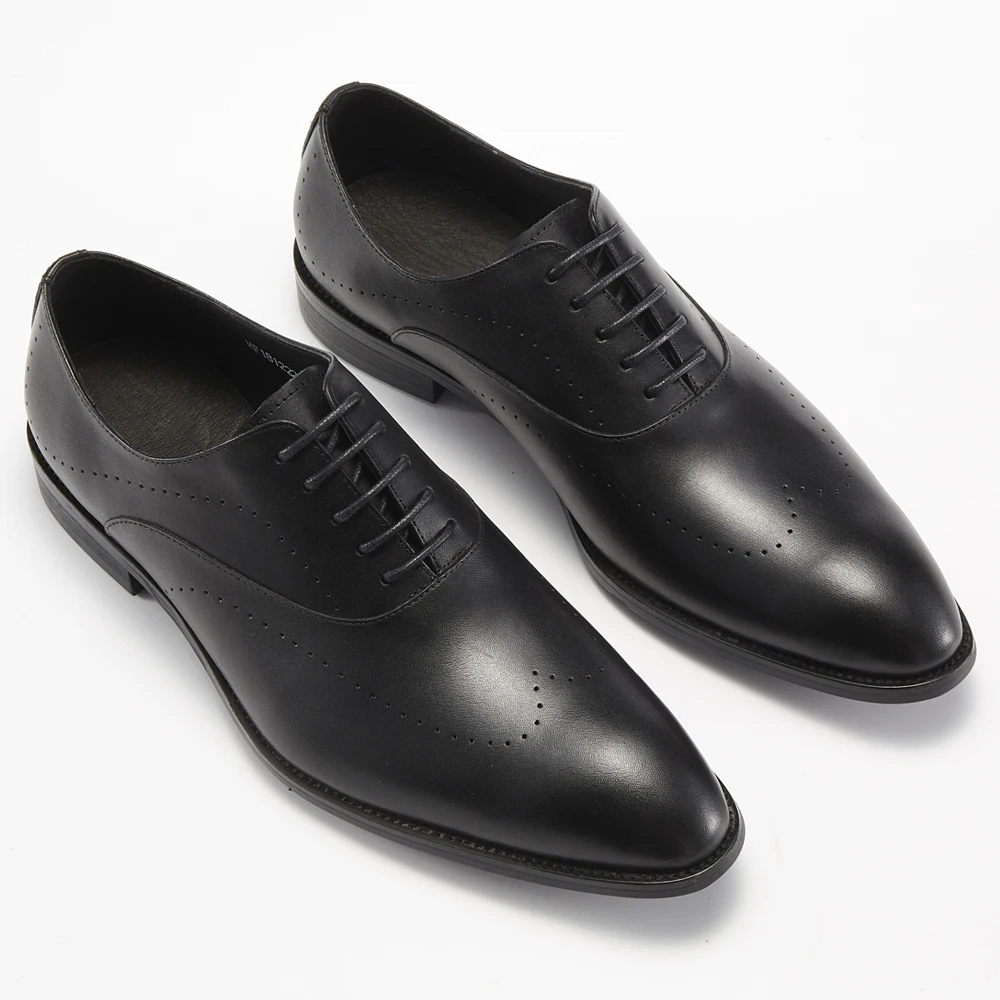 Elegant Business Genuine Leather Oxford Shoe Top Layer Cowhide Soft