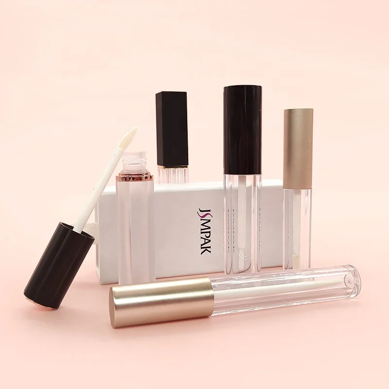 Custom Logo 2ml 4ml 6ml 10ml Mini Empty Big Brush Lip Tint Bottle Lip Gloss Containers Lipgloss Tubes and Packaging