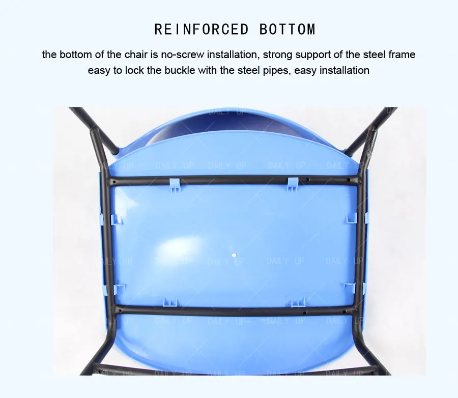 Stackable Leisure Chair metal sled frame Household Kitchen Dining Chair Ergonomic Office Chair For Meeting Conference