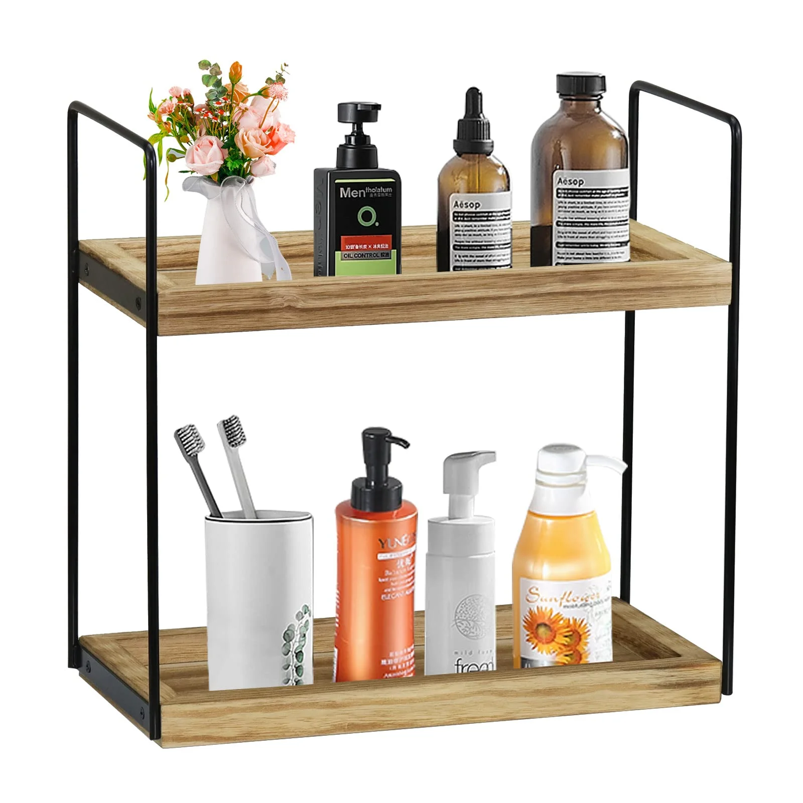 Hot Sale 2-tier Standing Rack Bathroom Countertop Storage Shelf ...