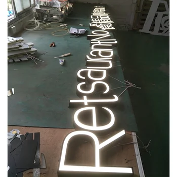 custom electronic frontlit letter no parking sign board 3d light illuminated sign letters acrylic led sign board