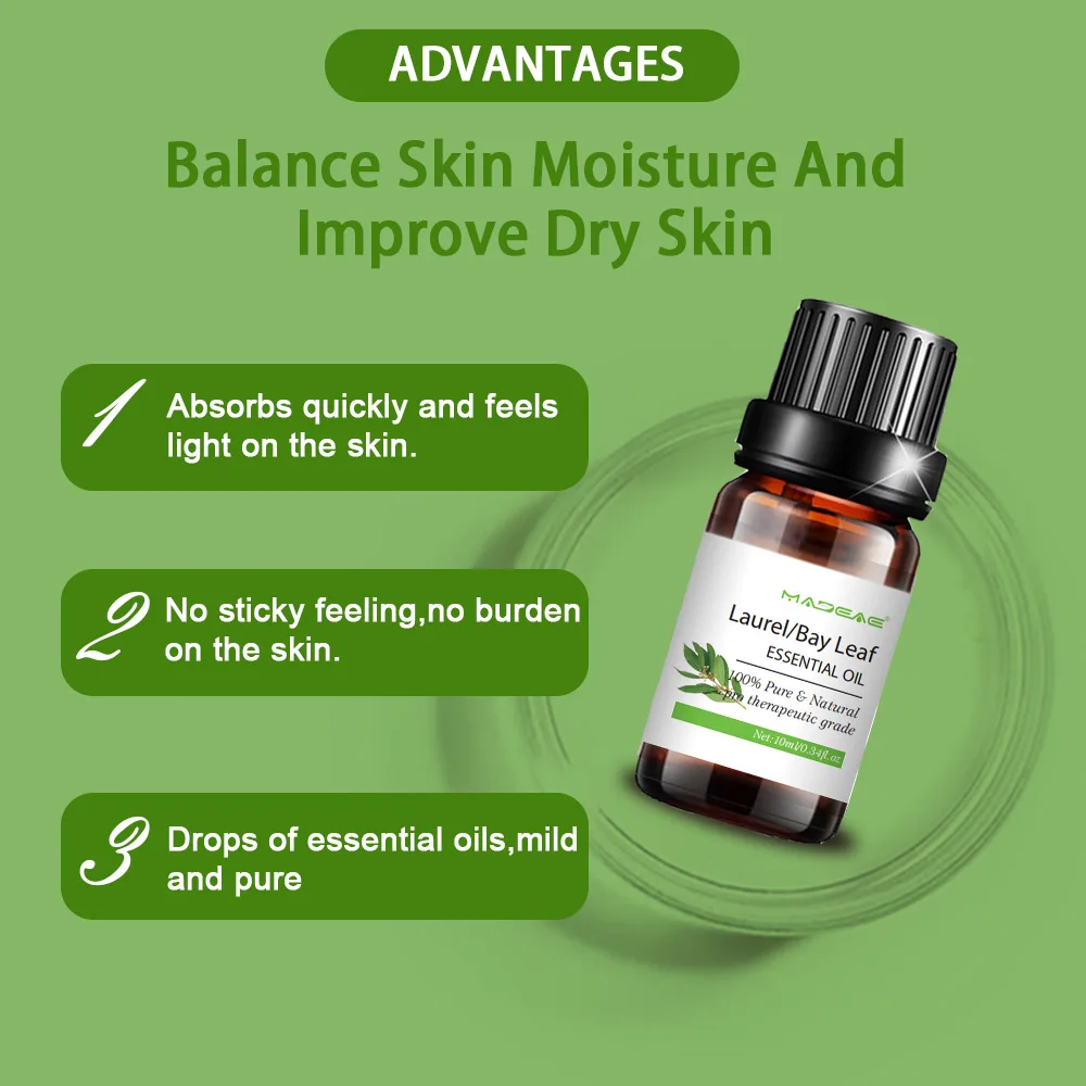 ZX 100% Pure Natural Bay Laurel Root Essential Oil for Men's