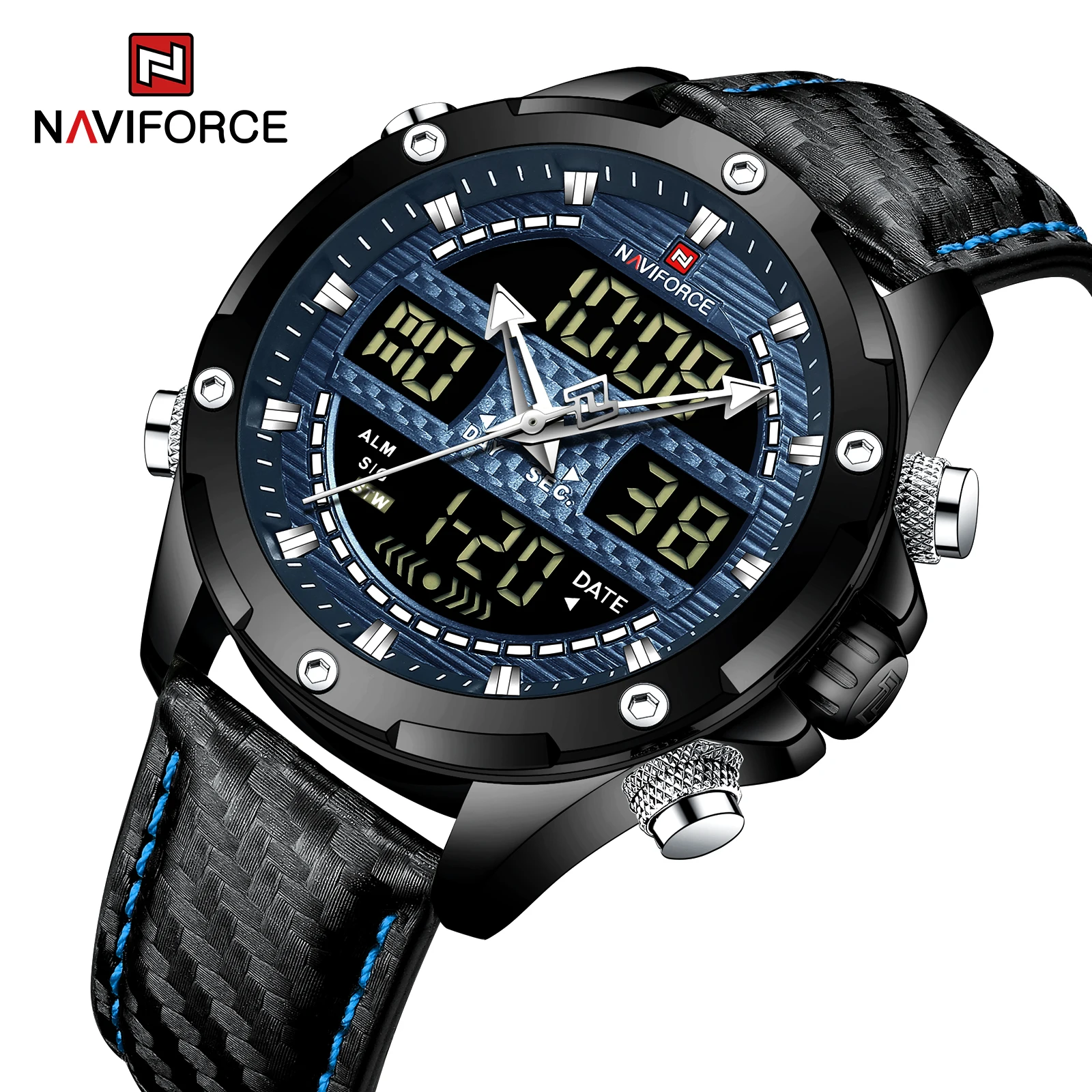 2022 Naviforce Multifunction Sports Watch Waterproof Hot Sale Watch Men Wristwatches for Men Luxury High Quality Quartz Watches