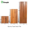 Piastrella per terrazza in teak della Birmania