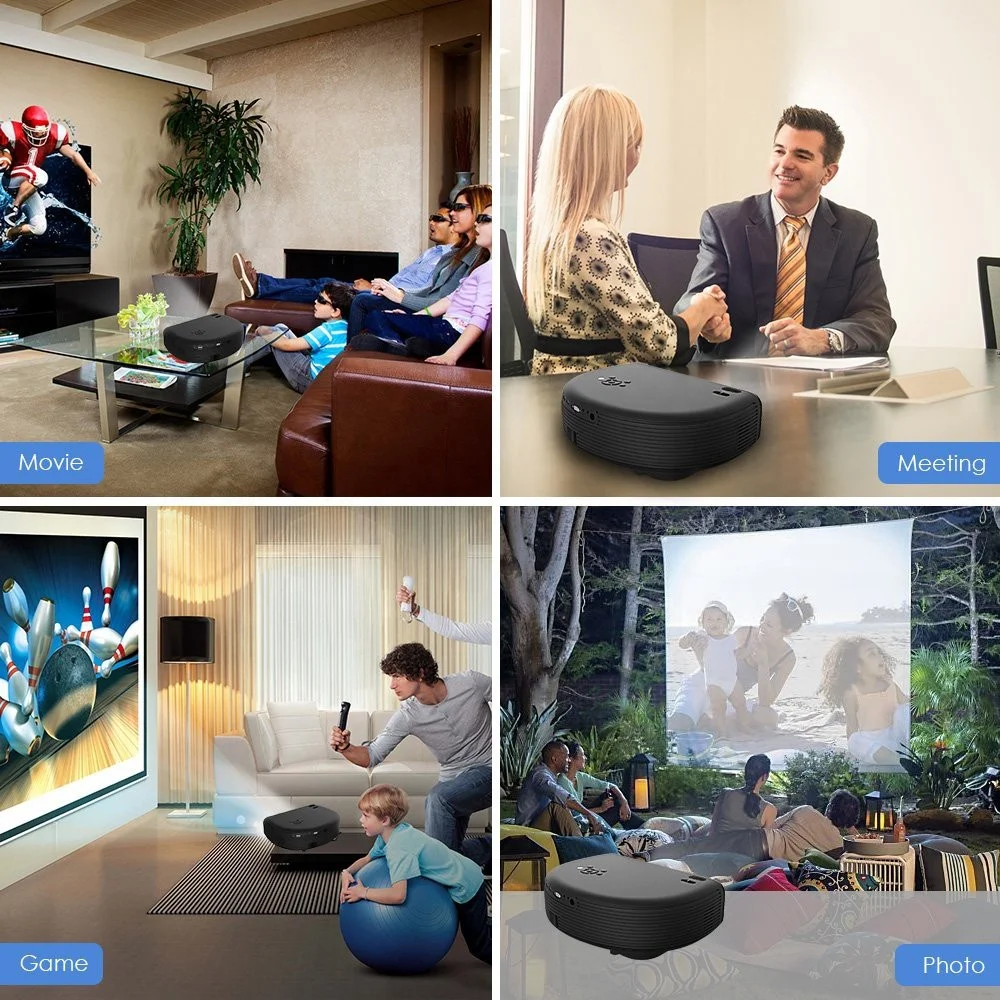 Newest Design CL760 Full HD LED Projector 4K 13000Lumens Native 1920x1080p Home Theater LCD Multimedia Projectors